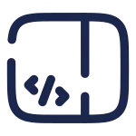 Sidebar Code SVG Icon